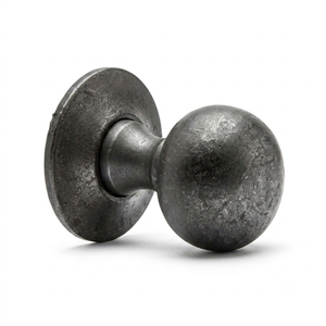 Juego de pomo octogonal vintage de hierro fundido negro antiguo al por mayor, herrajes de embutir rústicos de alta resistencia para puertas de madera interiores - Product Image 6