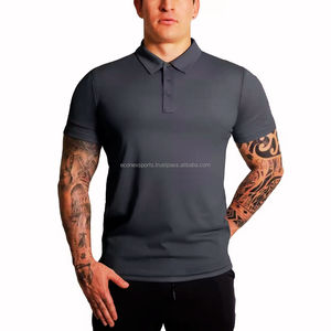 Econex Sports T-shirt polo de haute qualité pour homme Pas Cher Coton Col Décontracté Manches Courtes Tricoté Imprimé Grande Taille Décontracté - Product Image 6