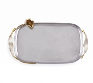 Bandeja de Servicio Metálica con Diseño de Tulipán Premium, Bandeja Decorativa Perfecta para Bodas, Aniversarios y Decoraciones Centrales - Product Image 2