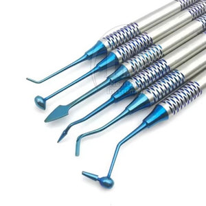 Instrumentos de Relleno Restaurador de Composite, Herramientas Dentales Manuales de Acero Inoxidable, Reutilizables, con Agarre Ergonómico para Precisión en el Material - Product Image 5