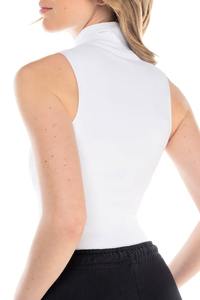 ชุดบอดี้สูทถักนิตติ้งแบบไม่มีแขนสำหรับผู้หญิง สั่งทำขายส่ง ระบายอากาศได้ดี สีพื้น เอวสูง สไตล์ลำลอง ชุดจั๊มสูทแบบชิ้นเดียวสำหรับฤดูใบไม้ผลิ - Product Image 5