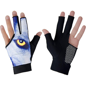 Guantes de Snooker con Diseño de Tres Dedos Abiertos (Pulgar e Índice) para Máxima Destreza, Alineación Precisa del Taco, Control Mejorado y Transpirabilidad - Product Image 1