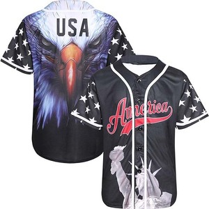 Maillot de baseball personnalisé par sublimation - T-shirt d'équipe en maille respirante - Uniforme de performance entièrement boutonné pour l'athlétisme - Product Image 1