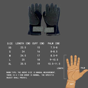 Good Quality Soft Comfortable Neoprene Anti-slip Waterproof Palm Diving Glove Adjustable Wrist <b>Strap</b> Hook Loop Closure Gloves - Product Image 6