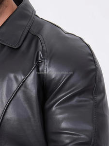 Recién llegado, chaqueta de cuero a la moda personalizada para hombre, ropa a la moda, nuevo estilo, venta directa de fábrica 2024, chaqueta de cuero para hombre - Product Image 2