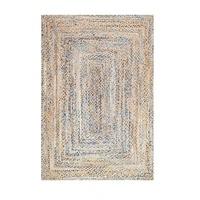 Maßgefertigter 100% Jute-Durrie-Teppich Handgewebter Indischer Bodenbelag Dekorativ für Esszimmer Kilim Direktexport Indien