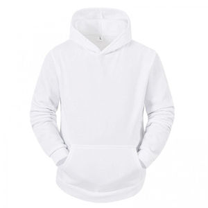 Custom Blank Solid <b>White</b> Tracksuit Heavyweight Cotton Fleece Pullover Hooded Sweatshirt and <b>Joggers</b> Set for Men Manufacturer - Product Image 2