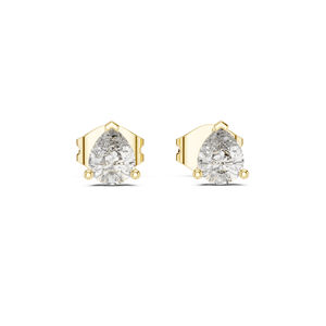 Pendientes de Aro de Oro Blanco de 14K con Diamantes Cultivados en Laboratorio en Forma de Pera para Mujer |   Bañado en Oro |   Regalo |   Ropa de Oficina |   Diamante Cultivado Nuevo - Product Image 5