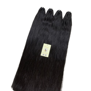 ผมธรรมชาติแบบเรียบสีดำแบบคู่สำหรับต่อผมจากโรงงานเวียดนาม - Product Image 1