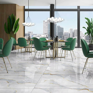 Carreaux de céramique modernes dorés 600x1200mm, finition brillante, grand format, revêtement mural pour bureaux et villas de luxe - Product Image 1