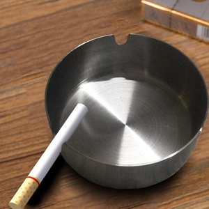 Cendrier rond en acier inoxydable King International (lot de 5) – Le meilleur cendrier multifonctionnel pour la maison et la table - Product Image 2