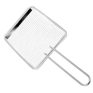 Panier à paner en acier inoxydable robuste, conçu pour un processus rapide de panification avec des miettes de farine et de pâte. - Product Image 4