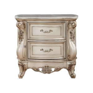 Antique <b>White</b> Classic Royal Style <b>Bedside</b> <b>Tables</b> <b>Wooden</b> Nighstand <b>Table</b> Lamps for Bedroom Furniture Sets - Product Image 1