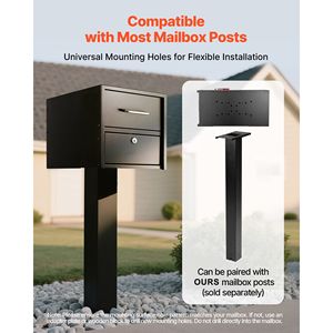 Cassetta Postale Magnetica Robusta Antieffrazione e Antifurto con Chiusura, Resistente alle Intemperie per Uso Esterno Domestico - Product Image 5