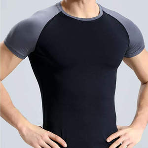 High Elastic <b>Men</b> Fitness Short Sleeve Sports T <b>Shirt</b> Quick Dry Gym Clothes Training Plain <b>Compression</b> T <b>Shirts</b> - Product Image 2