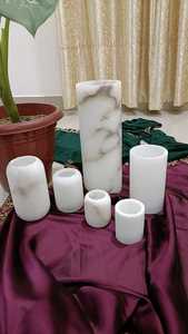 Handmade High-quality Natural Onyx Alabaster Christmas <b>Candlestick</b> Holder Aromatherapy Jar Customizable Home Decoration SARTE - Product Image 1