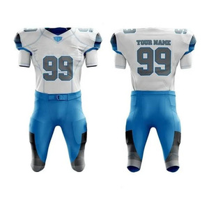 Uniforme de Fútbol Americano Personalizado, Transpirable, Unisex, para Adultos, Sublimado, con Nombre del Jugador, Manga Corta, Cuello Redondo - Product Image 5