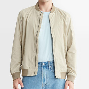 Blouson Bomber Homme Hiver 2026 Coupe Slim Décontractée Style Urbain Col Montant Respirant Séchage Rapide Vêtement Urbain Polyester/Coton - Product Image 1