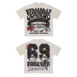 เสื้อยืดโอเวอร์ไซส์ทรงหลวมพร้อมกางเกงขาสั้นเข้าชุด ชุดสตรีทแวร์แบบสั่งทำสำหรับผู้ชาย แฟชั่นแนวสตรีท ดีไซน์ OEM เสื้อฮู้ดดี้ - Product Image 2