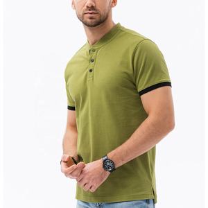Oversize Vintage manga corta hombres 100% algodón para Polo camiseta poliéster transpirable con estampado de logotipo a rayas Casual Golf Wear - Product Image 1