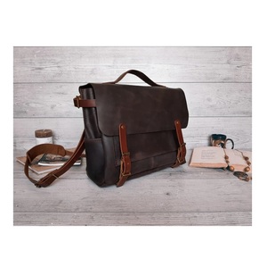 Sac messager en cuir professionnel le plus vendu pour cadres, porte-documents pour ordinateur portable, idéal pour les réunions de bureau et les voyages, disponible à bon prix - Product Image 1