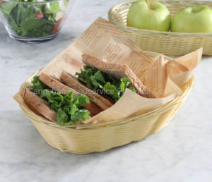 Cesta de Mimbre Sintético Hecha a Mano, Popular y de Tamaño Regular, Cesta de Plástico Tejida a Mano, Cestas de Almacenamiento de Color Natural - Product Image 4