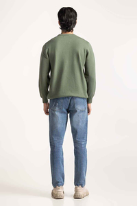 Sudadera Cómoda para Hombre, Estilo Informal, Lavado Ácido, Corte Regular, Suave, 100% Mezcla de Algodón, Color Sólido, Alta Calidad, Ecológica - Product Image 6