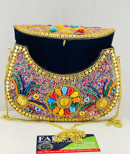 Bolso de mujer de mosaico de estilo bohemio y evento de noche de moda bolso de mosaico de exportación de lujo bolso de mano de declaración de moda FWE - Product Image 5