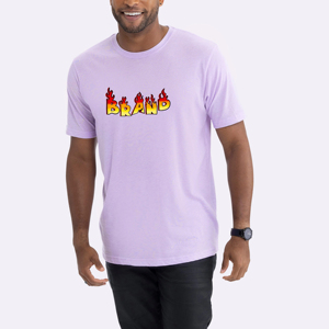 Men's for Short Sleeve T-<b>Shirt</b> <b>Flame</b> Brand Logo O-Neck Casual Loose Fit 100% Cotton Jersey Blank Breathable - Product Image 4