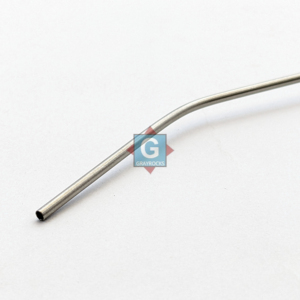 Tube en acier inoxydable Zoellner de couleur rouge, matériau non magnétique, instrument chirurgical d'aspiration ORL - Product Image 4