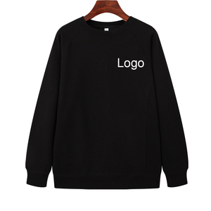 Sudadera de Cuello Redondo Unisex, Corte Regular, Color Sólido, Tejido de Algodón, Logotipo Frontal, Estilo Casual, Ropa de Otoño - Product Image 1