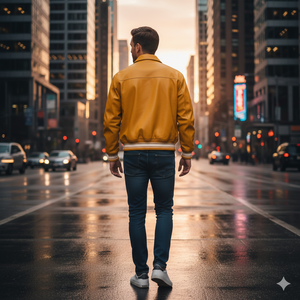 Chaqueta Varsity de Cuero Personalizada para Mujer, Estilo Bomber con Parches Bordados, Cierre de Cremallera, Puños y Dobladillo Acanalados, Impermeable y Resistente al Viento - Product Image 2