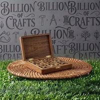 Jeu de Tic Tac Toe en bois fait main, jeu de société de table, jeu de voyage pour la maison et le bureau