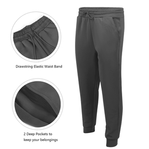 Ensemble de survêtement 2 pièces gris foncé pour homme, veste zippée à col rabattu, manches longues, pantalon de survêtement à cordon de serrage, décontracté - Product Image 3