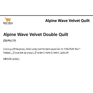 Couette double en velours Alpine Wave 220x240 CM - Couette chaude et douce pour l'hiver, pour la maison et l'hôtel - Product Image 2