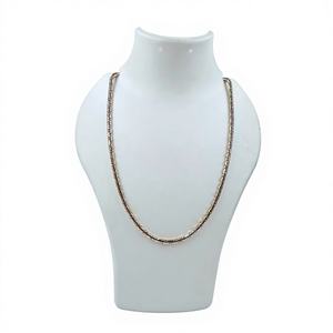 Chaîne de luxe en or massif 22 carats, maillons baril, 29 grammes, collier en or jaune véritable, style italien, bijoux de mariage pour hommes et femmes, sans placage - Product Image 1