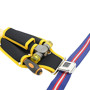 Bolsa de herramientas para la cintura, multibolsillos, de poliéster y EVA, para reparaciones en el hogar, con diseño de borde reforzado y resistente a la abrasión. - Product Image 1