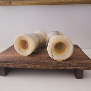 Premium marble serve ware <b>Salt</b> and pepper stone kitchenware contemporary tabletop decor black white marble <b>shaker</b> kitchen - Product Image 3