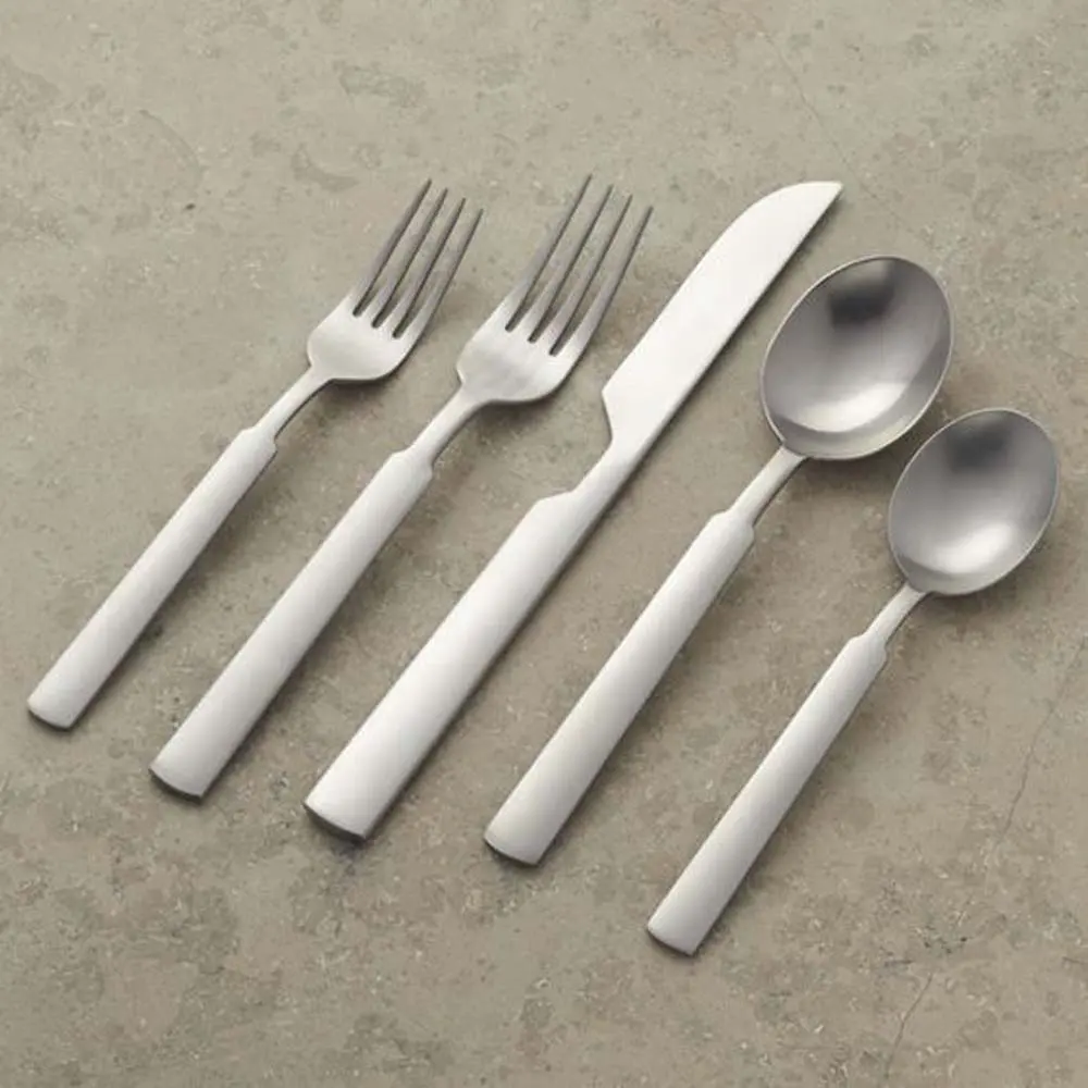 Set Alat Makan Mewah Dapat Digunakan Kembali Koleksi Peralatan Dapur Pengiriman Cepat Hotel Stainless Steel Pisau Makan Garpu Peralatan Makan Perak