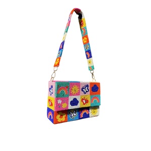 Handmade Vibrant Handcrafted Beaded <b>Shoulder</b> <b>Bag</b> Handbag Women Beaded Sling <b>Bag</b> with Birds Design - Product Image 1