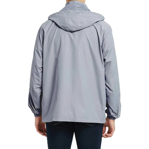 Veste coupe-vent à fermeture éclair intégrale de haute qualité OEM, résistante au vent et à l'eau, veste bomber décontractée tendance streetwear - Product Image 4