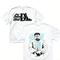 Camiseta Personalizada Skysdalimittt de 300 g/m², Vintage, 100 % Algodón, Corte Regular, Manga Corta, Secado Rápido, Personalizable, para Hombre