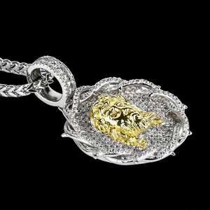Joyería Religiosa de Lujo para Hombre al por Mayor, Colgante de Jesús con Incrustaciones de Diamantes Estilo Hip Hop para Raperos - Product Image 2