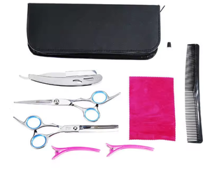 Ciseaux de coiffure 5.5/6.0 pouces en promotion, ciseaux de barbier pas chers, ciseaux à effiler, rasoir de coiffeur, ensemble d'outils de coupe de cheveux - Product Image 3