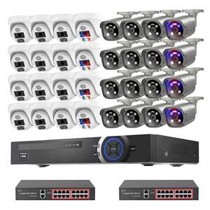 ระบบกล้องวงจรปิด 32 ช่องทาง พร้อมกล้อง PoE 8MP ระบบมองเห็นกลางคืนแบบสี - Product Image 2