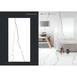 กระเบื้องเซรามิกขนาดจัมโบ้ 1200x2400 มม. สีน้ำตาลอะรามานี หรูหรา ทันสมัย สำหรับตกแต่งห้องนอน พื้นภายนอก ผนัง หินเผาซินเทอร์ สีหินอ่อนฟ็อกซ์ - Product Image 4