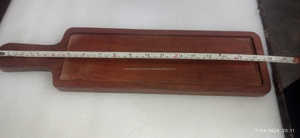 Tablas de cortar de madera con mango de Acacia para cortar verduras y carne, superficie para picar, tabla de madera maciza, tabla artesanal, cocina rústica - Product Image 6