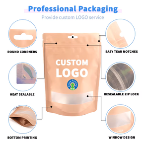 Doypack Zipper <b>Packaging</b> <b>Bag</b> with Custom Printing Stand up Mylar Pouch for Dry Fruits and Snack Foods - Product Image 6