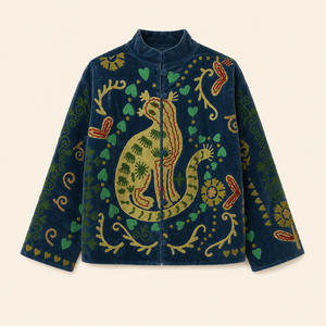Custom Women's Lightweight <b>Velvet</b> <b>Jacket</b> Long Sleeve Single Breasted Open Stitch Breathable Washed Cotton Casual Outerwear Coat - Product Image 1