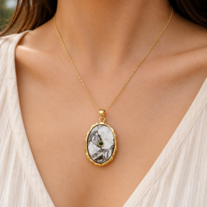 Oval CZ Stone Elegant Statement 18k Gold Plated Fashion Wedding Wholesale Latest Design Everyday Jewelry Wedding Birthday Gift - Product Image 4